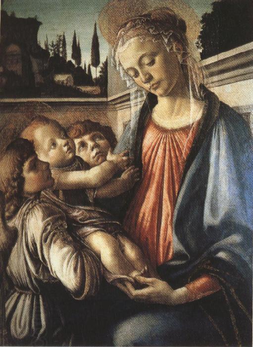 Sandro Botticelli Madonna and Child with two Angels (mk36) China oil painting art